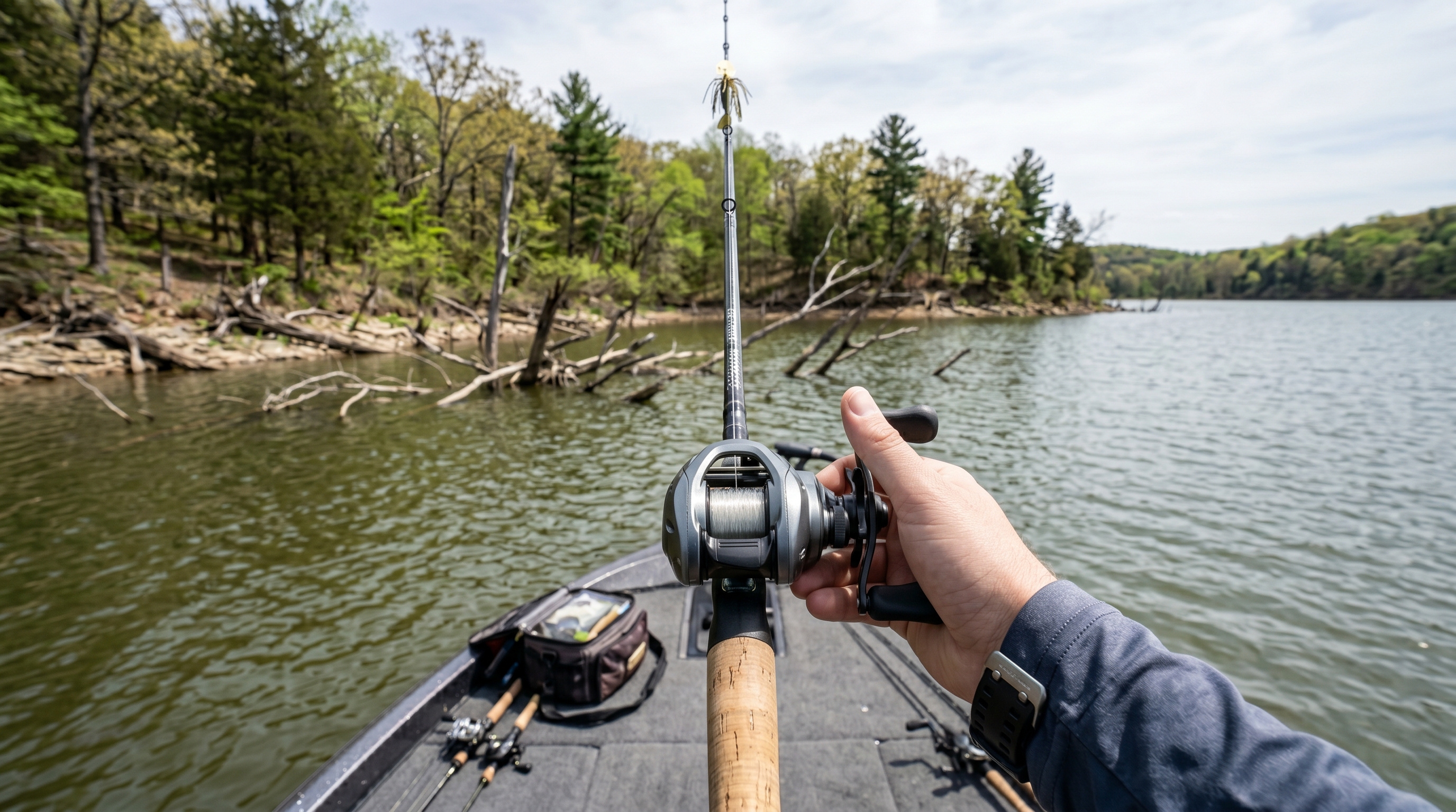 Abu Garcia Max X on the water