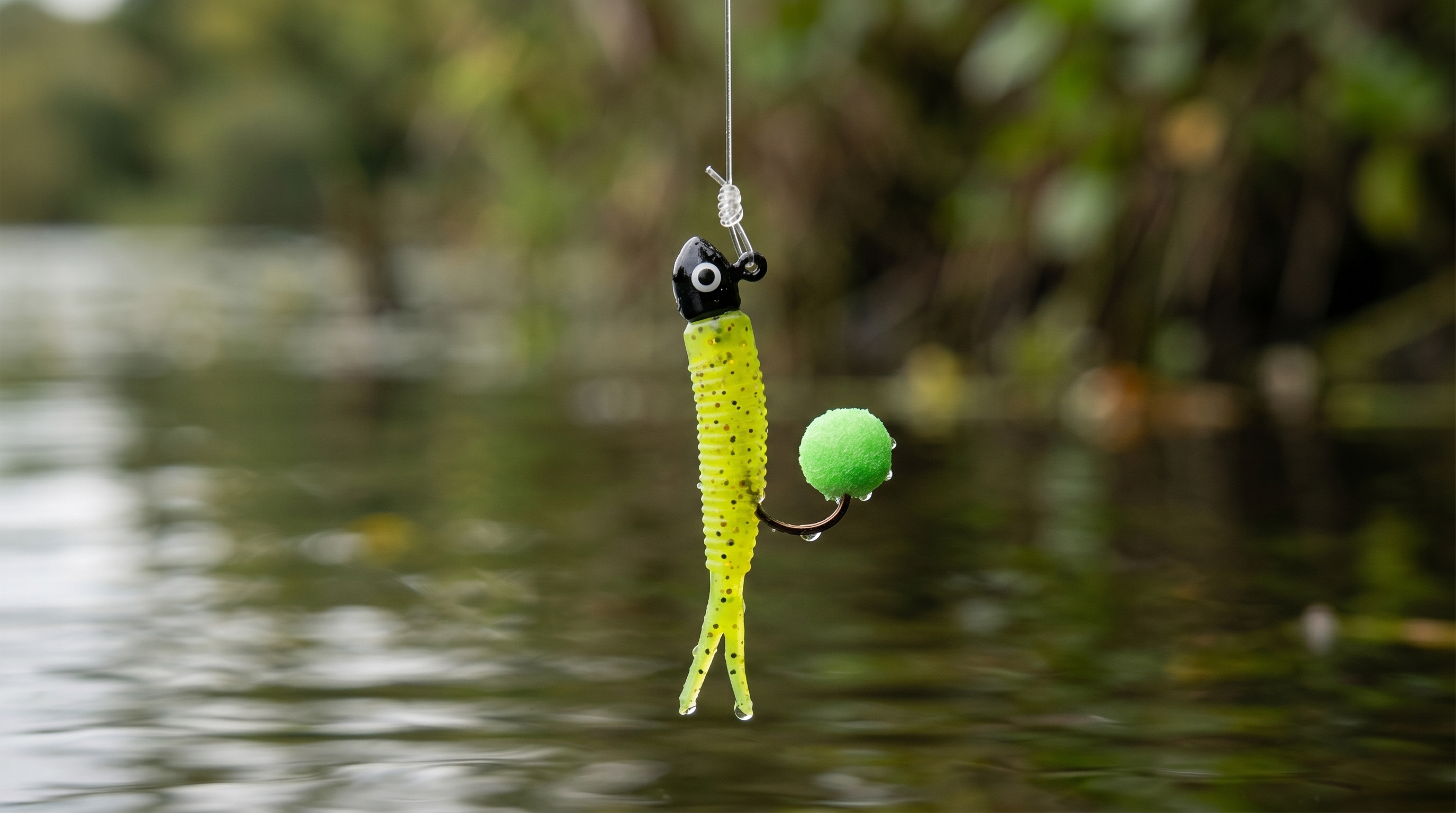 Rigged Berkley Crappie Nibbles on small jig