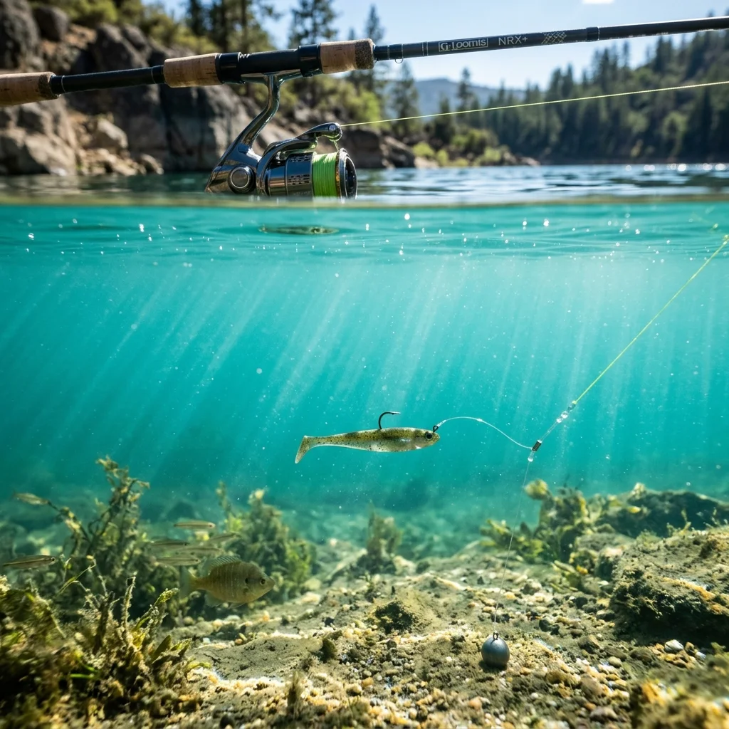 Drop shot fishing technique