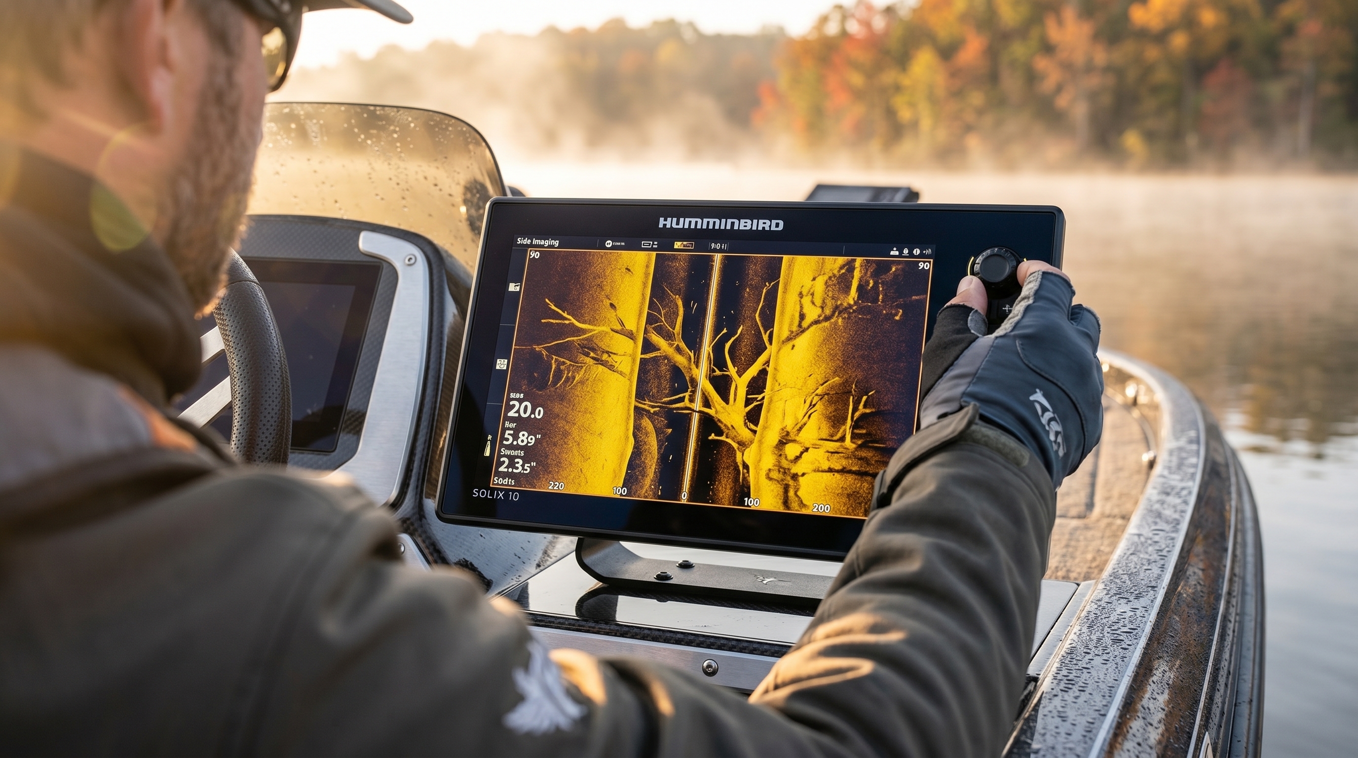 Humminbird SOLIX 10 G3 in action on the water