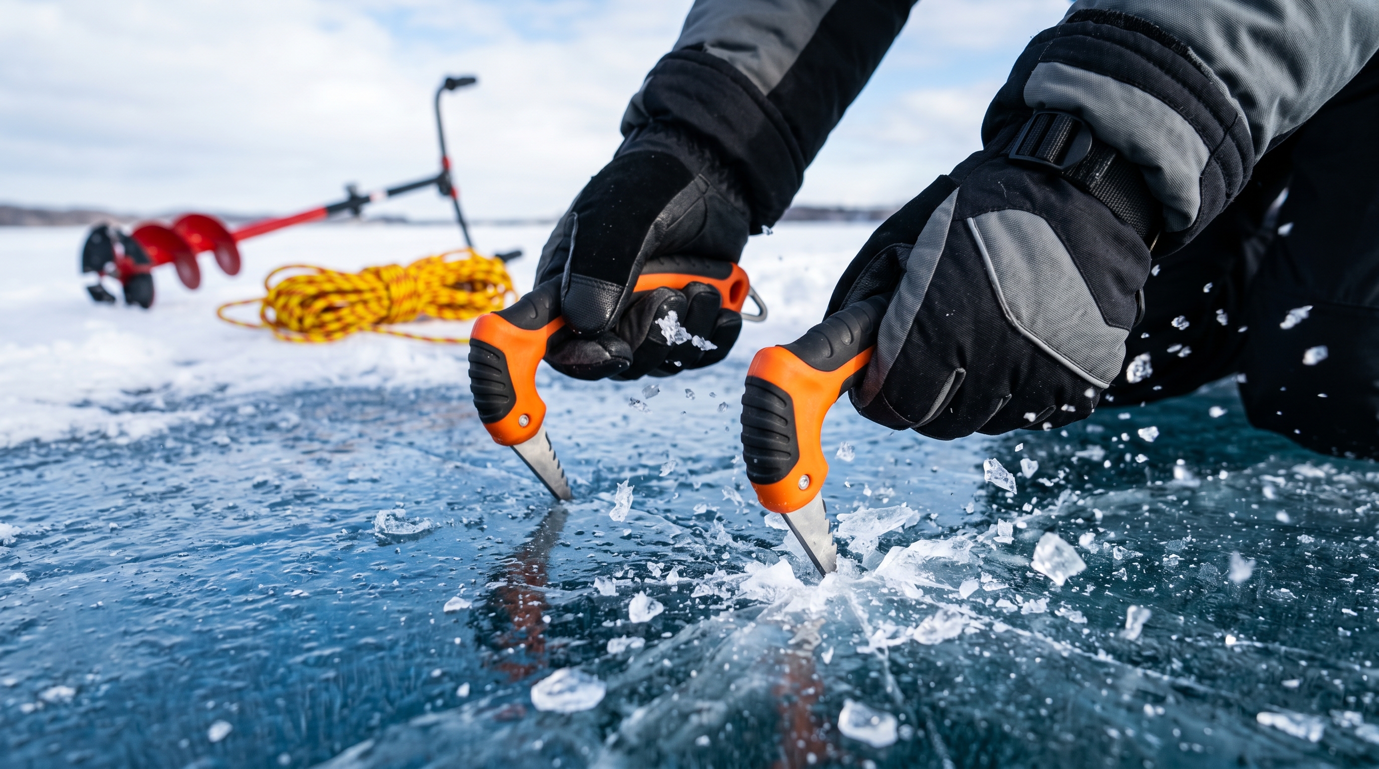Spooling Inline Ice Reels Macro Photography