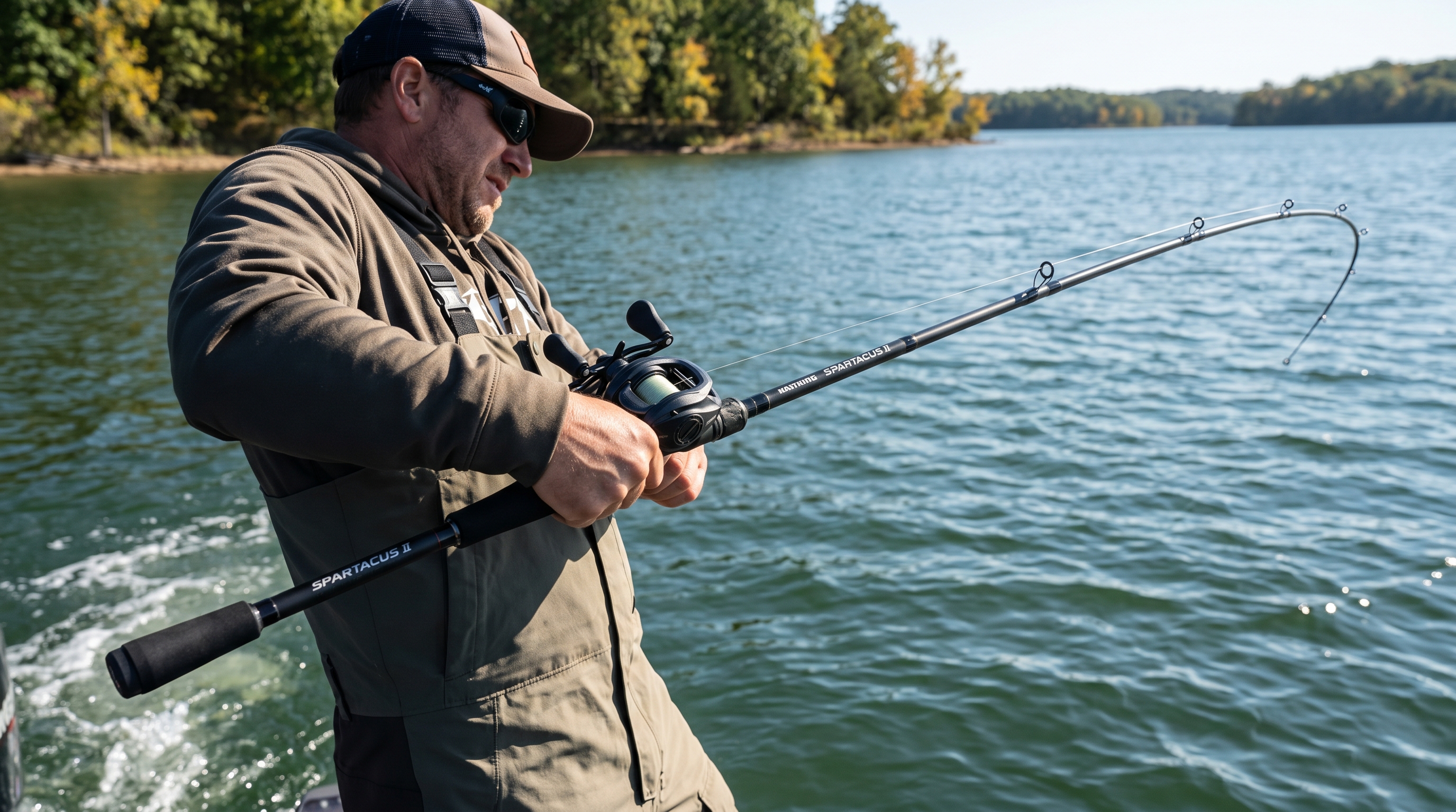 Testing KastKing Spartacus II MH tip on the water