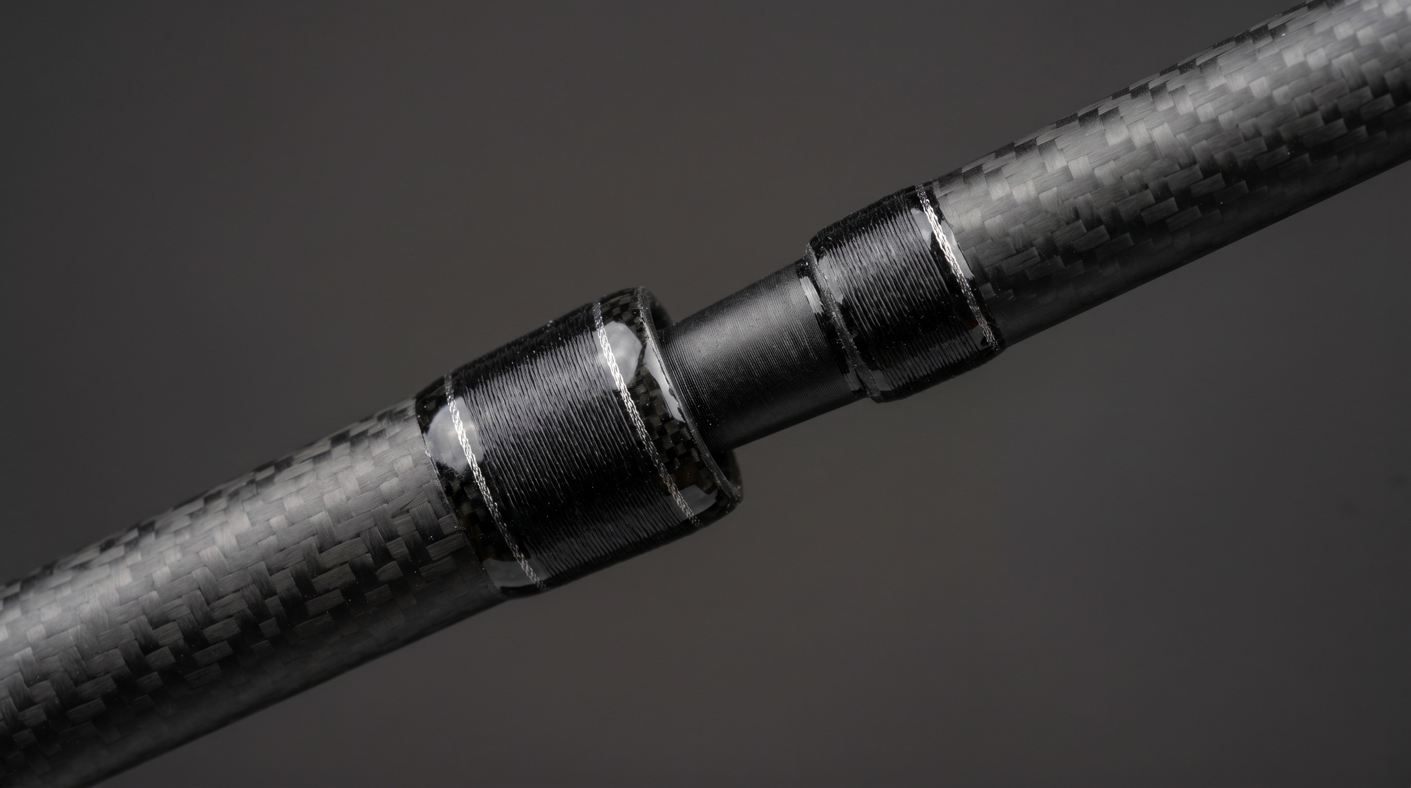 Close-up of the KastKing Spartacus II rubber-cork handle and PTS connection