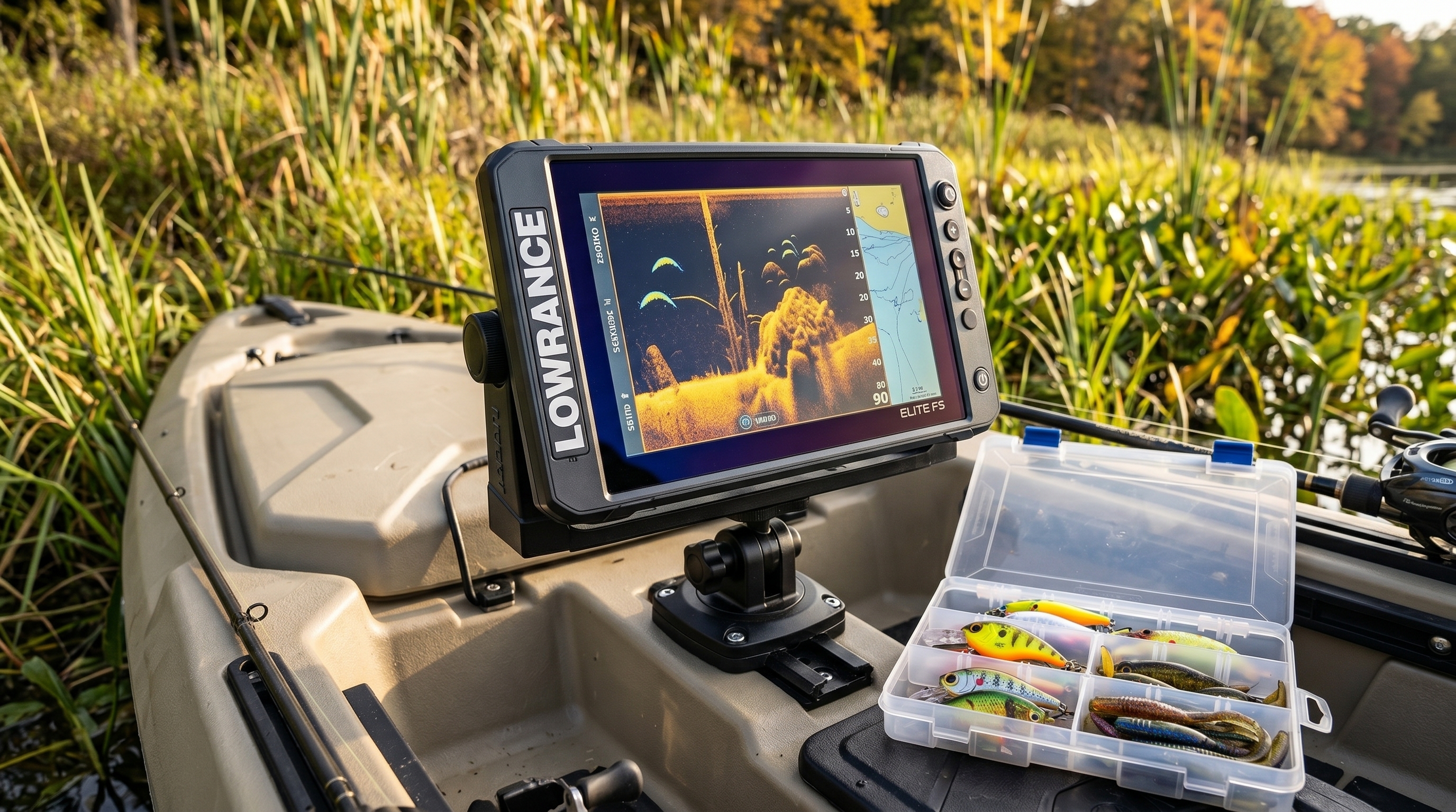 Lowrance Elite FS Touchscreen Control