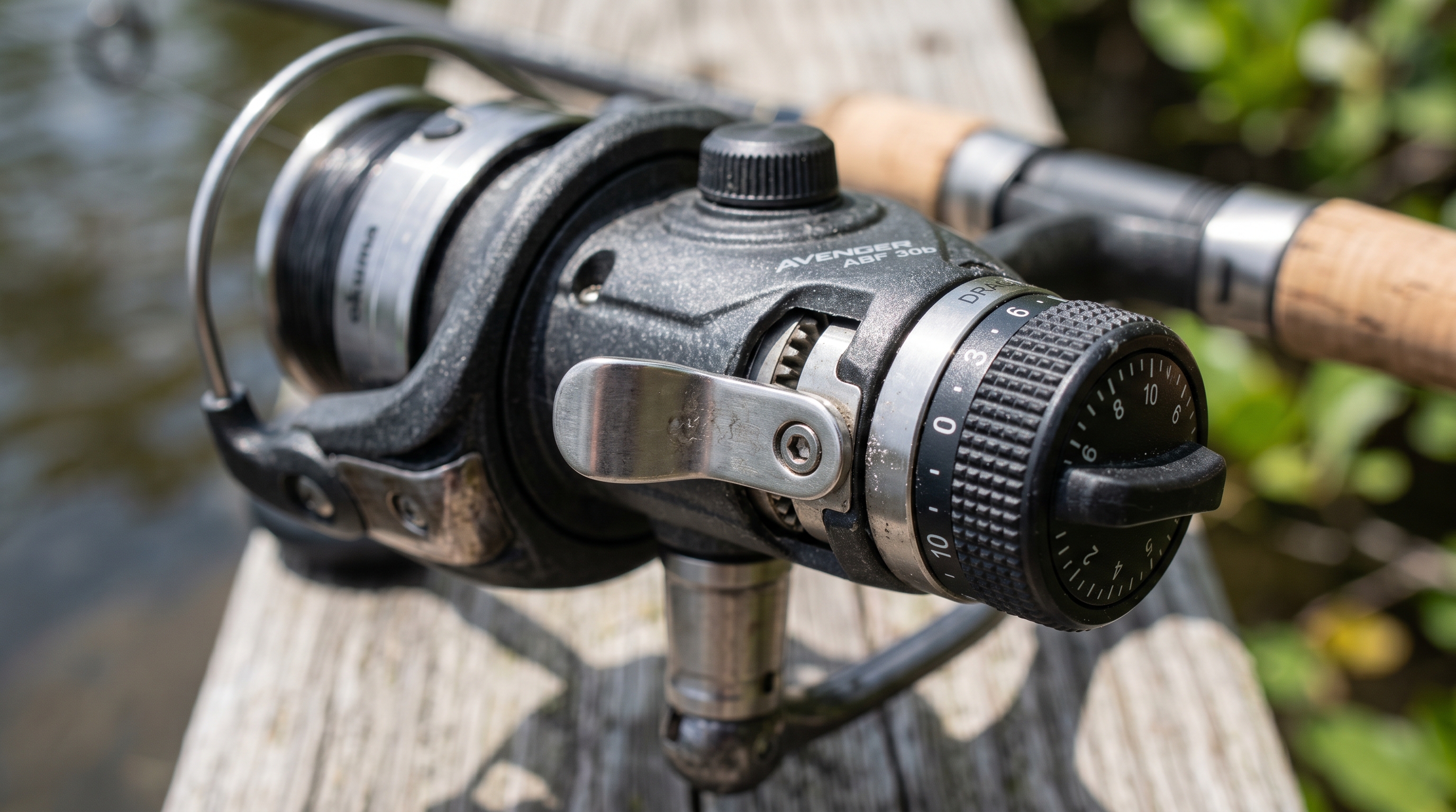 Okuma Avenger ABF B Series Gearing and Baitfeeder Lever