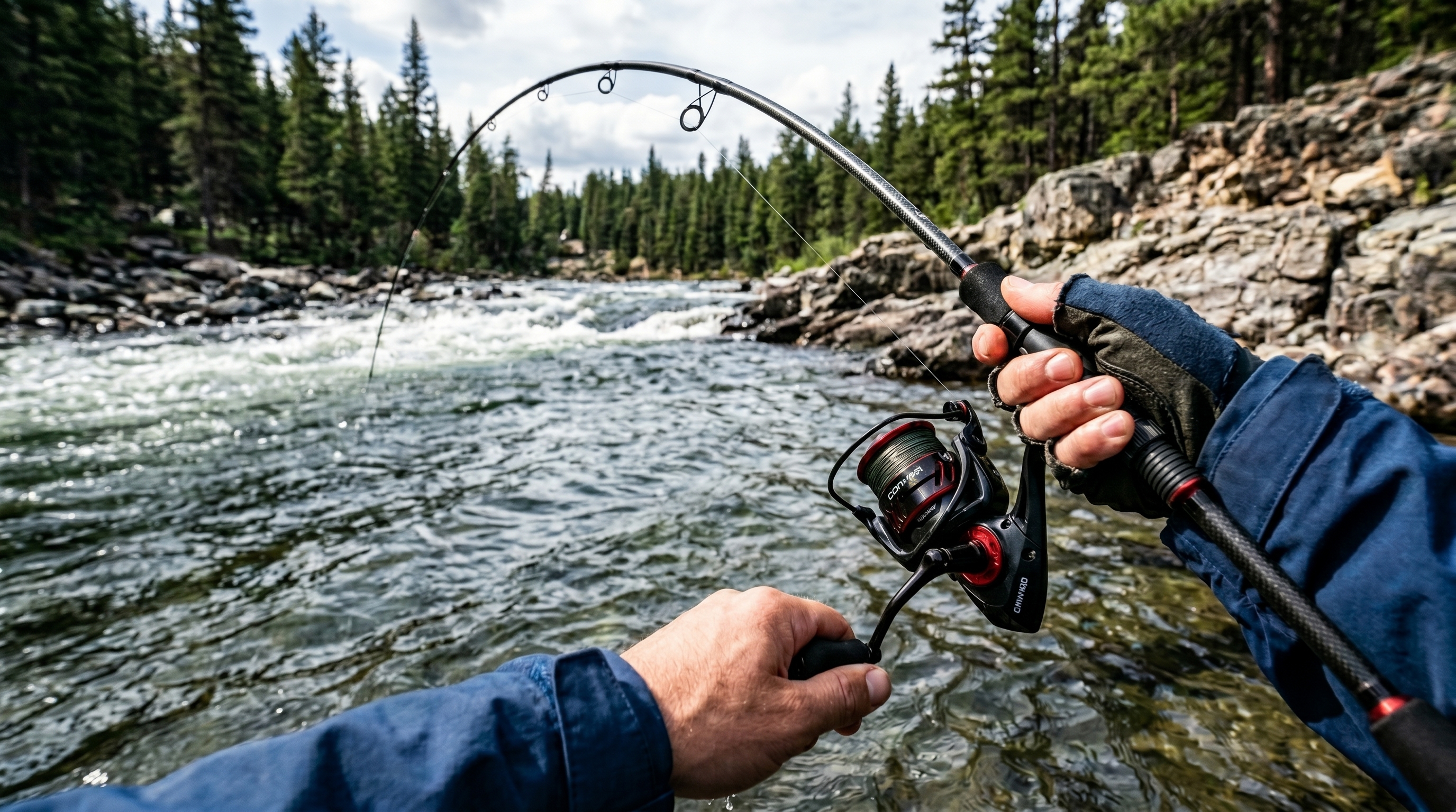 Okuma Ceymar Bail and Handle Placement