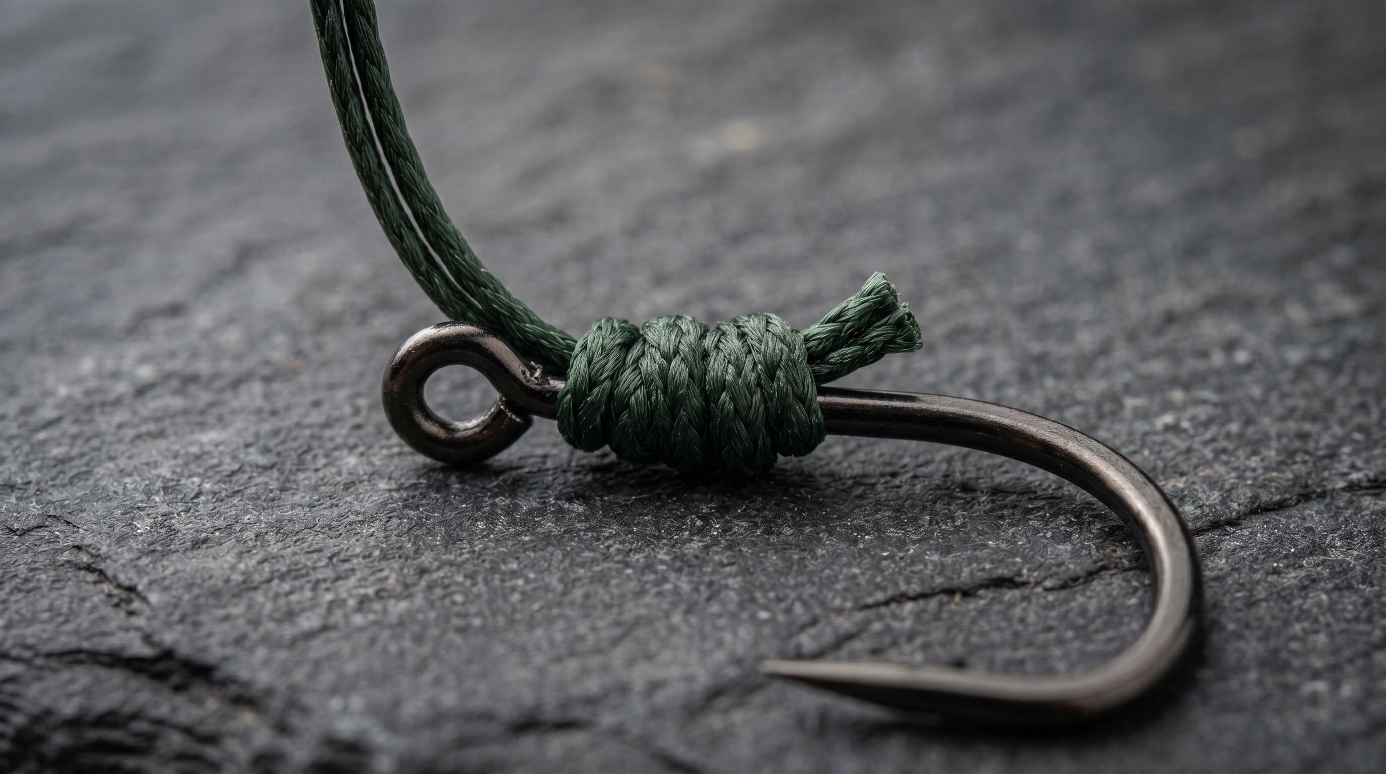 Macro view of a clean terminal knot connection