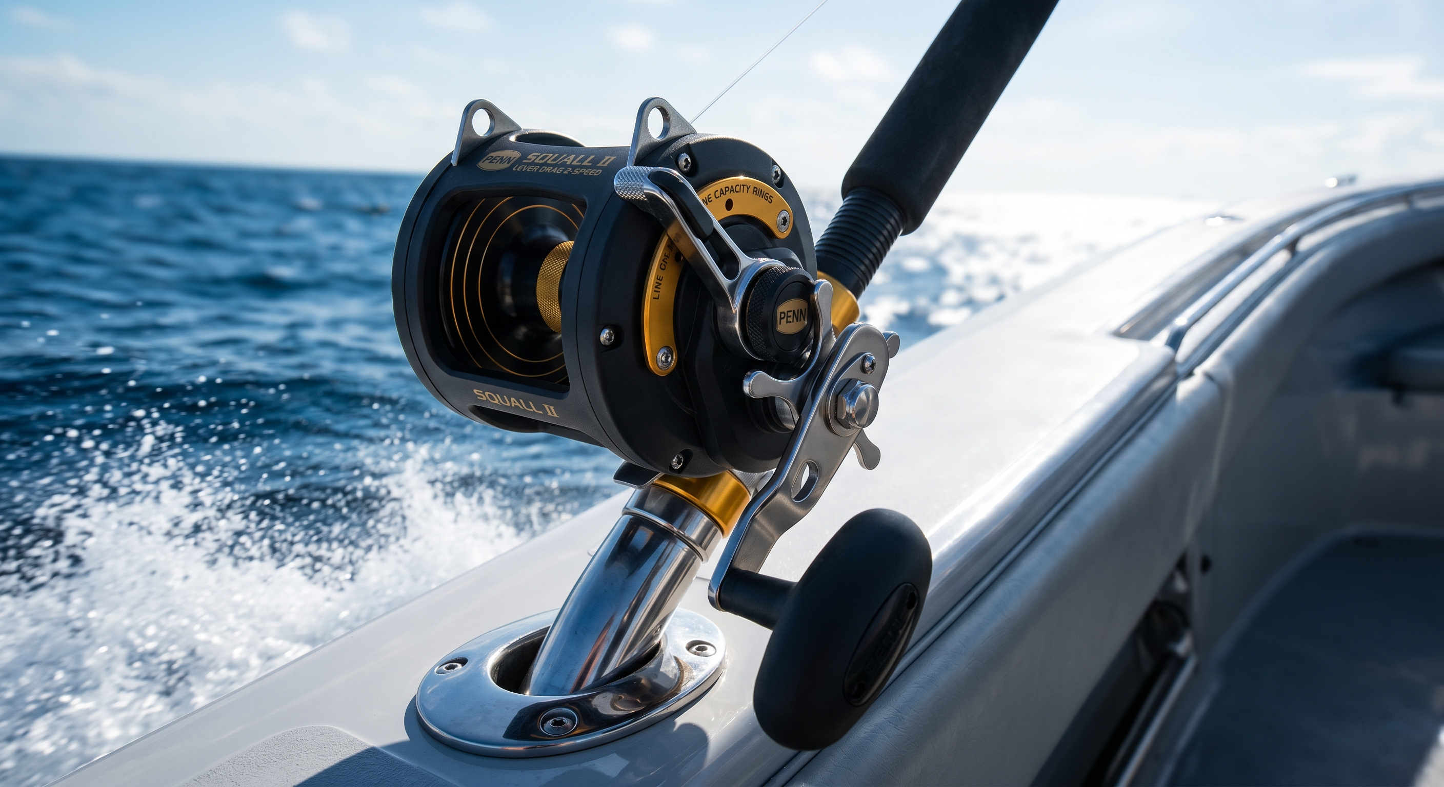 Penn Squall II Lever Drag 2-Speed Reel