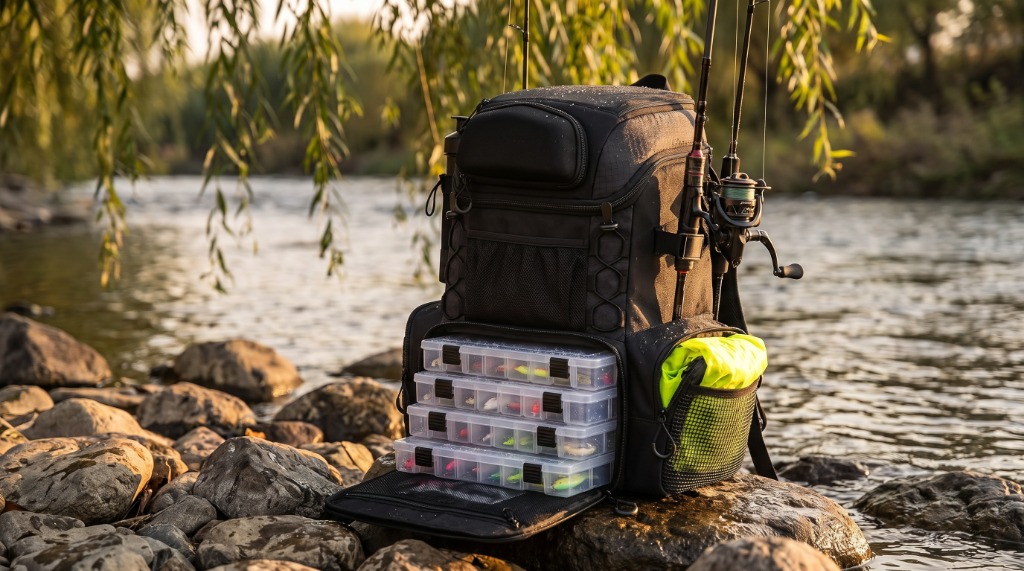 Piscifun Fishing Tackle Backpack with 4 Trays