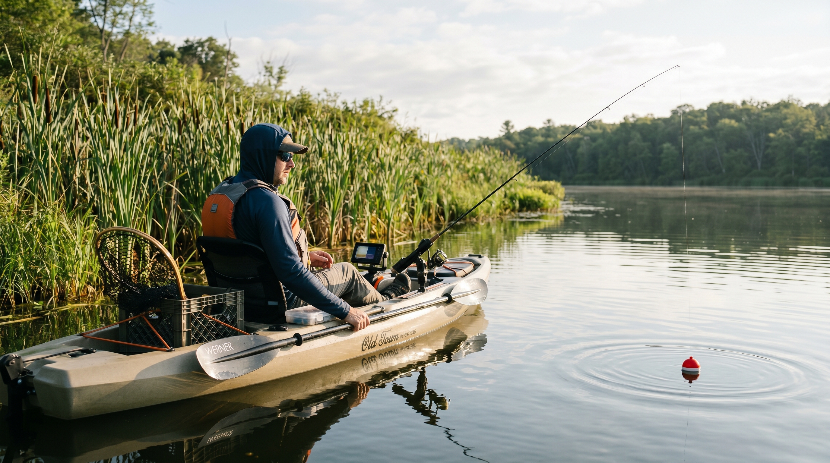 ReelSonar iBobber castable fish finder in water