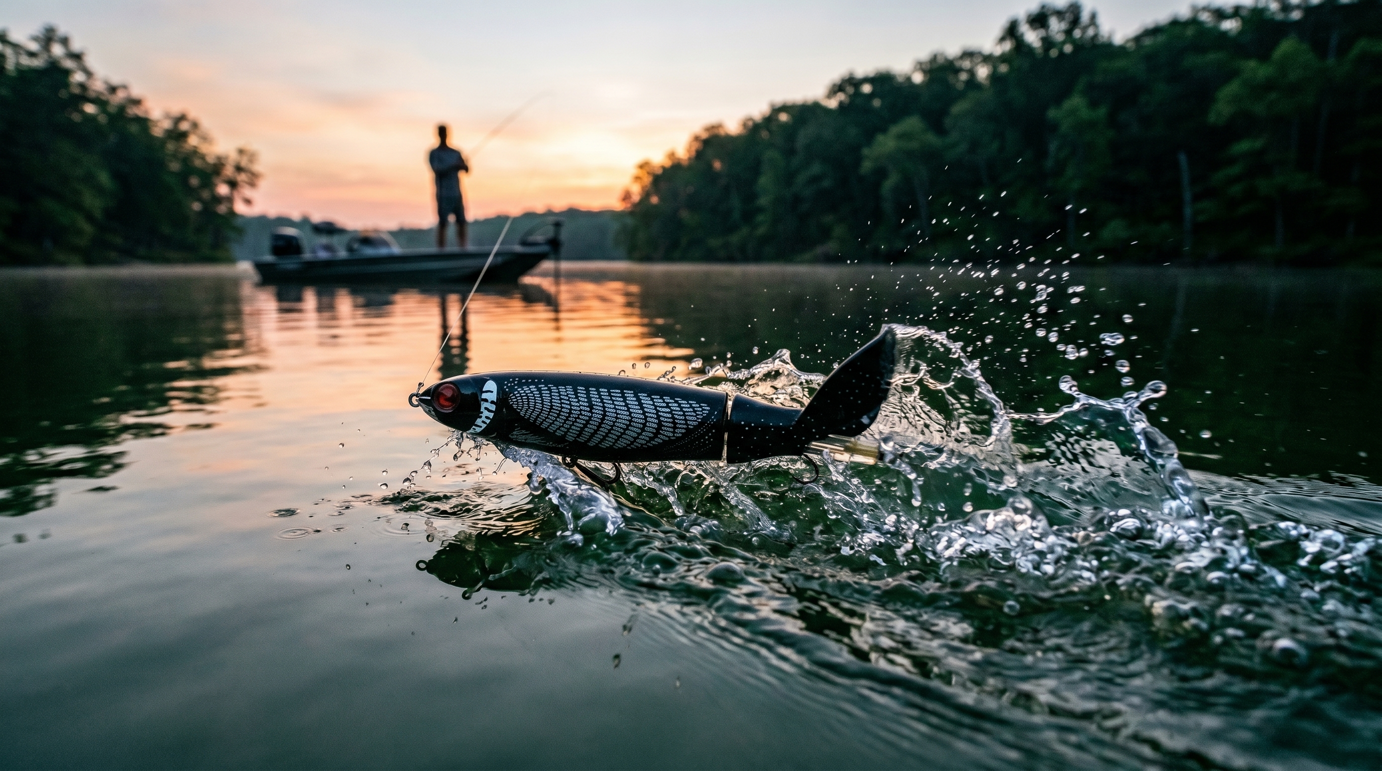 River2Sea Whopper Plopper action shot Loon pattern
