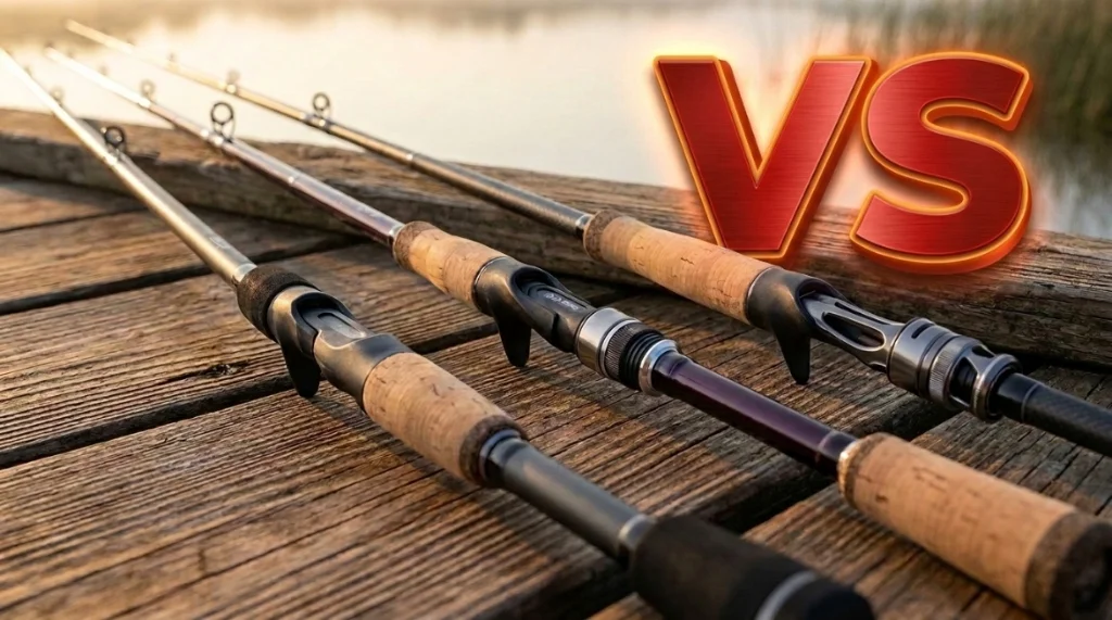 St. Croix Bass X vs. Mojo Bass vs. Victory Casting Rod Comparison