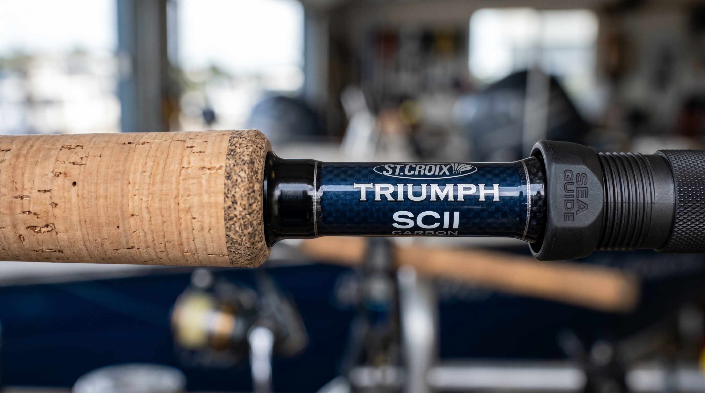 St. Croix Triumph handle and blank detail