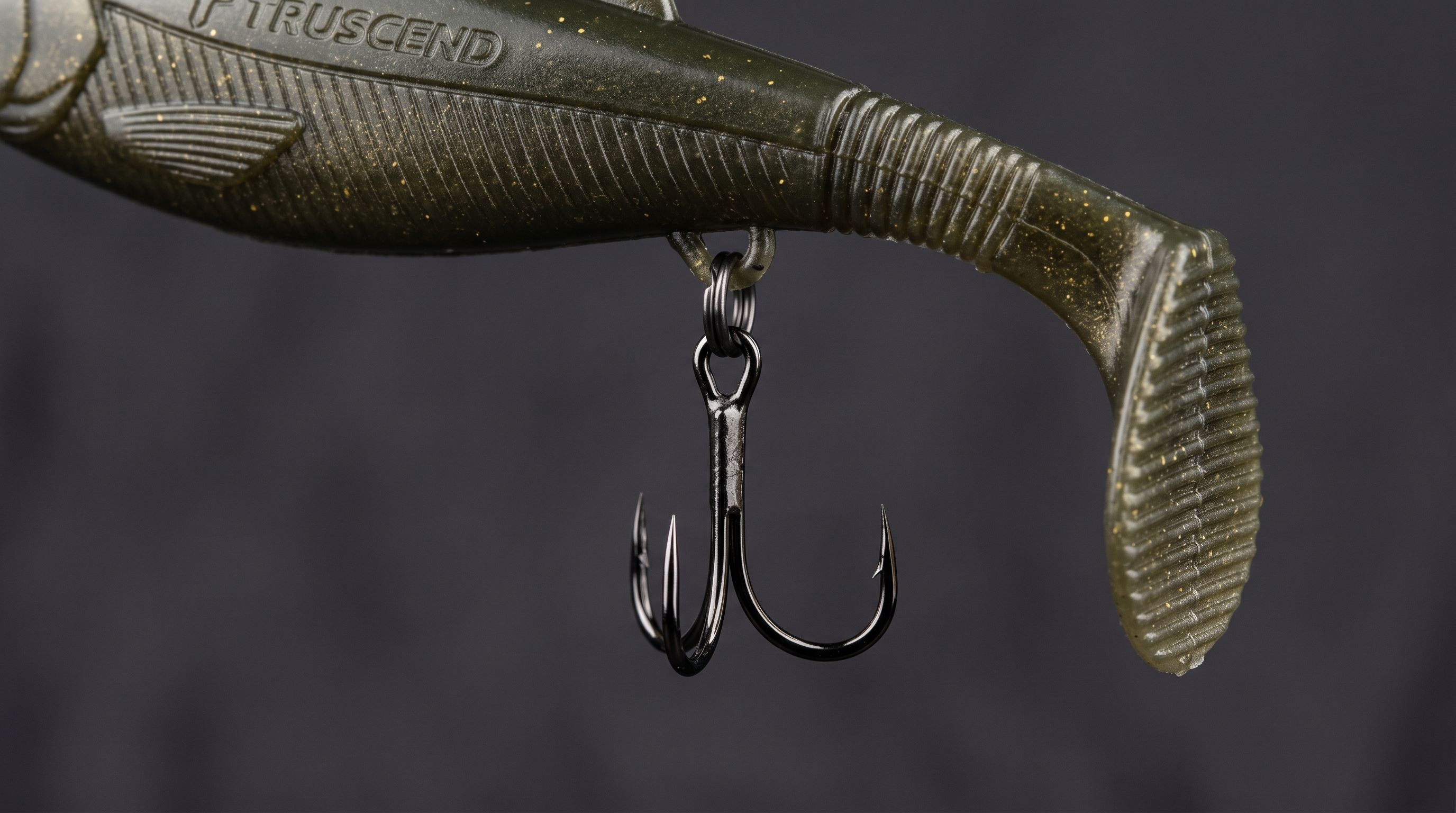 TRUSCEND Shadtale Easy Catch swimbait BKK hook detail